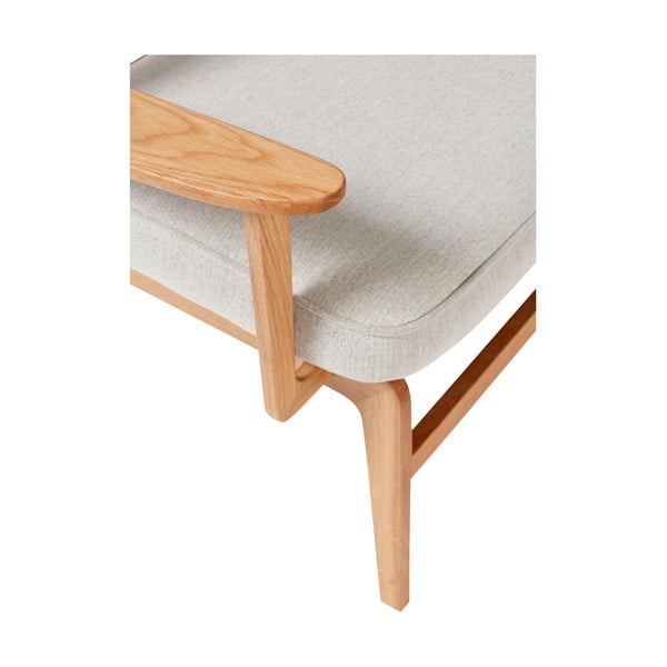 Siva fotelja sa hrastovom konstrukcijom Hübsch Haze-image-2