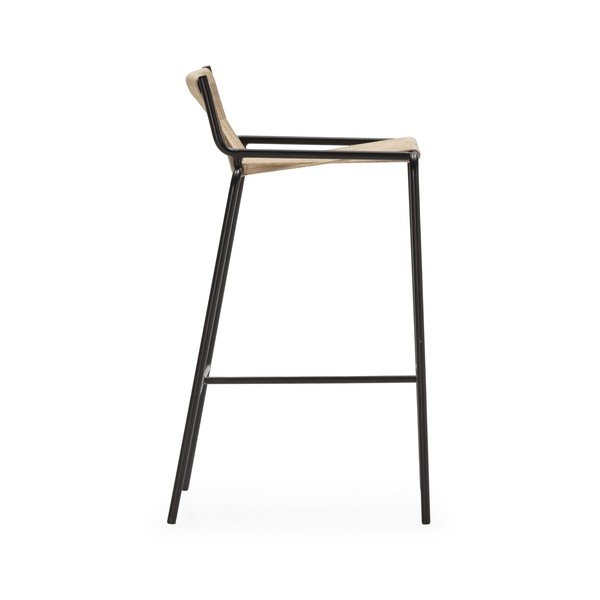 Bež metalna barska stolica (visine sjedala 65 cm) Emily – Marckeric-image-3