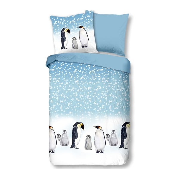 Dječja pamučna posteljina za krevet za jednu osobu Good Morning Snow Pippy, 135 x 200 cm