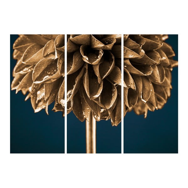 Slika Styler Glasspik Zlatni cvijet, 30 x 80 cm