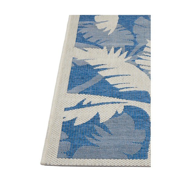 Plavo-sivi vanjski tepih Floorita Palms, 160 x 230 cm-image-1