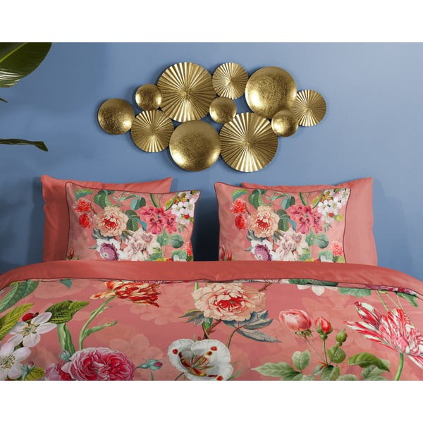 Narančasta posteljina za bračni krevet/za produženi krevet od pamučnog satena 240x220 cm Amalia – Descanso-image-2