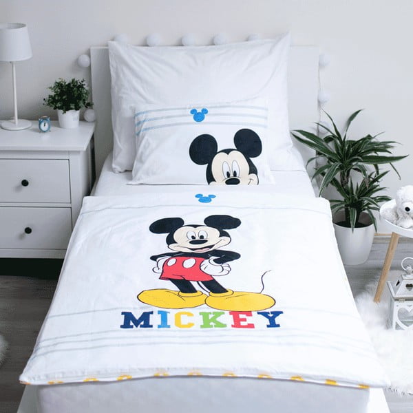 Pamučna dječja posteljina za dječji krevetić 100x135 cm Mickey – Jerry Fabrics-image-1