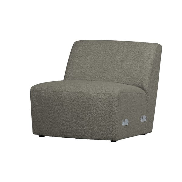 Kaki zelena modularna sjedeća garnitura od bouclé tkanine (srednji modul ) Coco  – WOOOD