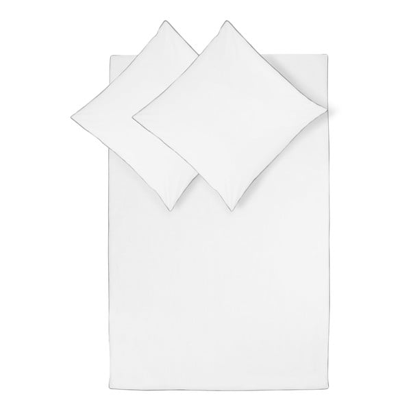Bijela pamučna posteljina Westwing Collection, 200 x 200 cm