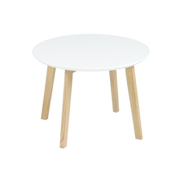 Bijeli stolić za kavu Actona Molina, ⌀ 50 cm-image-2