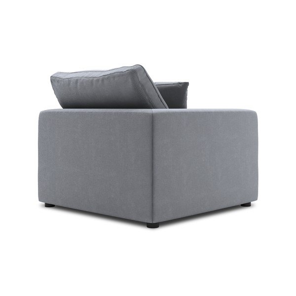Sivi kutni dio modularne sofe od samta Windsor & Co Sofas Galaxy, lijevi kut-image-3