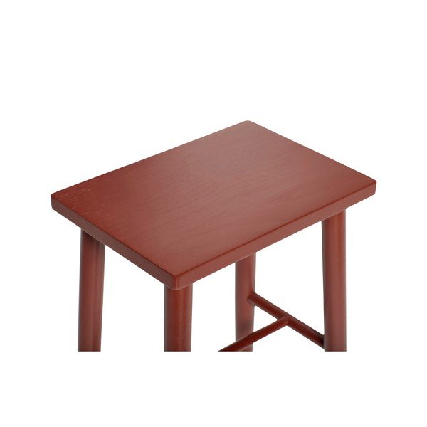 Crvena barska stolica od hrastovine Hübsch Oak Barska stolica, visina 52 cm-image-1