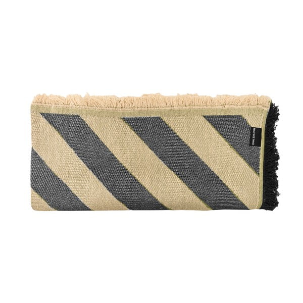 Crni/bež prekrivač za bračni krevet 240x240 cm Black Lines – Really Nice Things-image-1