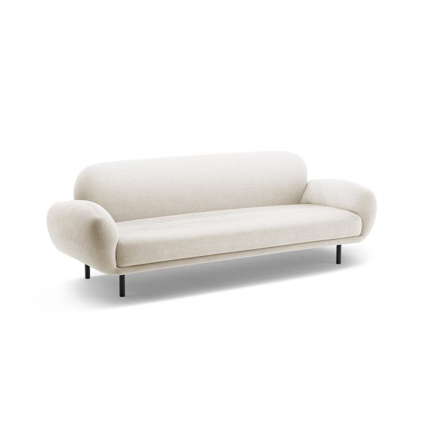 Bijela sofa od bouclé tkanine 208 cm Poppy – Micadoni -image-1