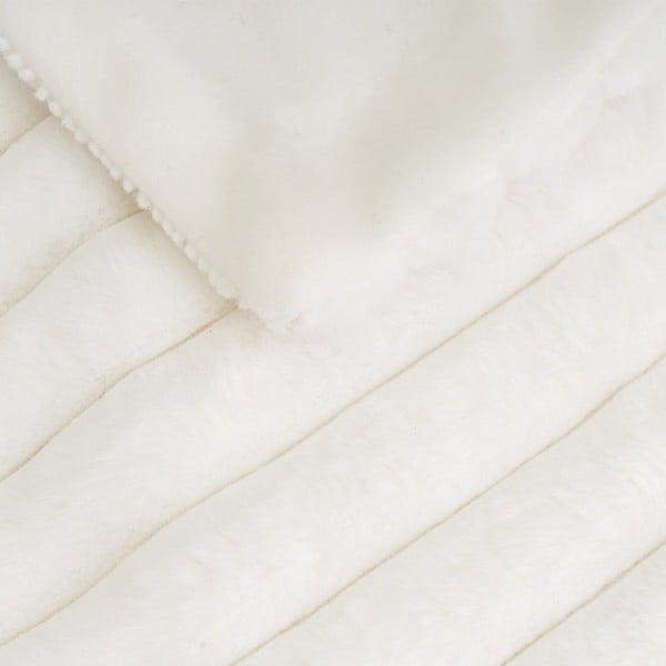 Bijela deka od mikropliša 130x160 cm Fur Velvet – Casa Selección-image-1