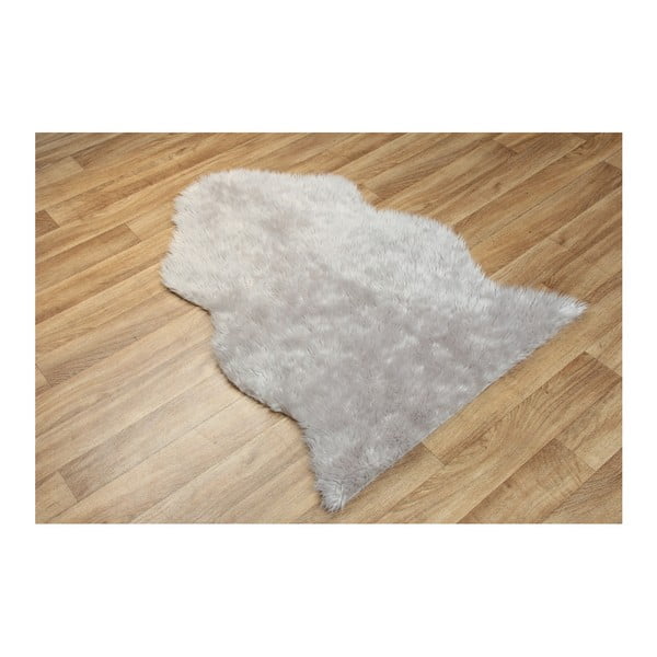 Sivi tepih od umjetnog krzna Tekli, 70 x 100 cm-image-2