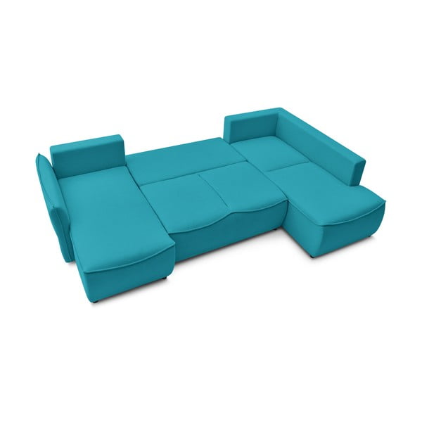 Tirkizna sklopiva kutna garnitura (s desnim kutom) Leon – Bobochic Paris-image-3