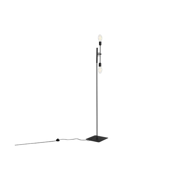 Crna podna svjetiljka za 2 Custom Form Twigo žarulje