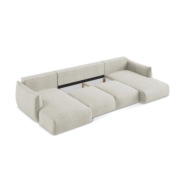 Bež sklopiva kutna garnitura (u obliku slova "U") Leila – Makamii-image-4