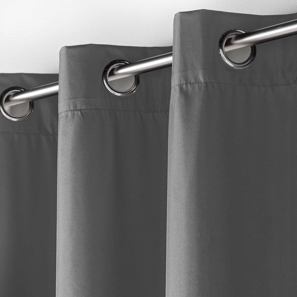 Antracitno siva termo izolacijska zavjesa 140x260 cm Icemount – douceur d'intérieur-image-1