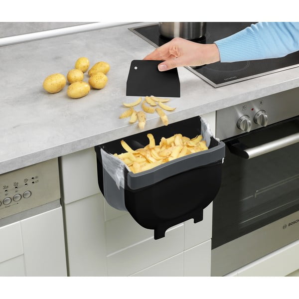 Crna viseća kanta za otpatke Wenko Black Outdoor Kitchen Fago, 5 l-image-1