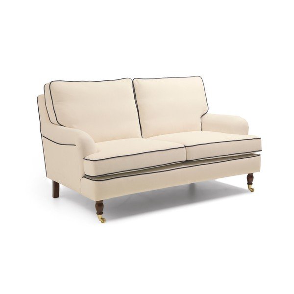 Krem kauč s tamnoplavim rubom Max Winzer Passion, 158 cm-image-2