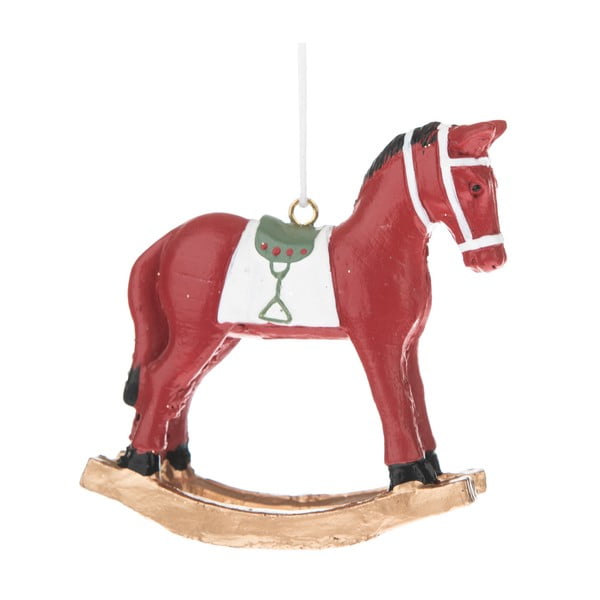 Crveni viseći ukras u obliku konja Dakls