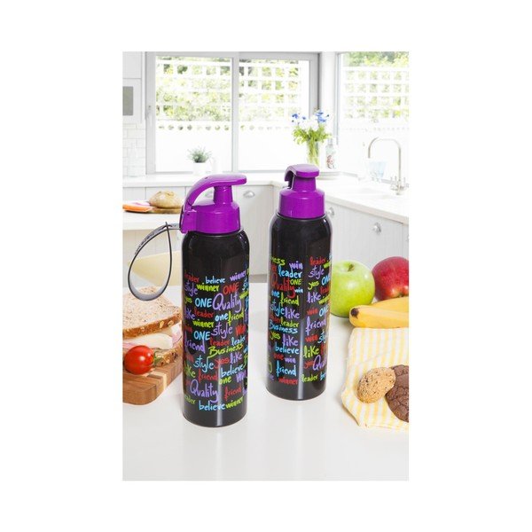 Set od 2 boce za vodu Letters, 0,75 l-image-1