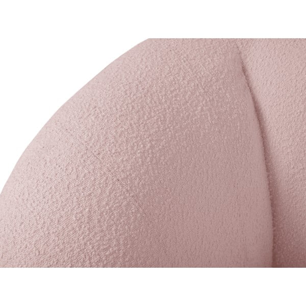 Svijetlo ružičasta sofa od bouclé tkanine 210 cm Essen – Cosmopolitan Design-image-4