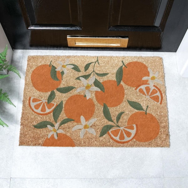 Otirač od kokosovih vlakana 40x60 cm Orange – Artsy Doormats-image-2