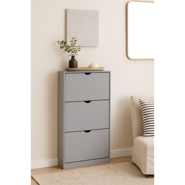 Sivi preklopni ormarić za cipele 60x118x24 cm Stelo – Bonami Essentials-image-4