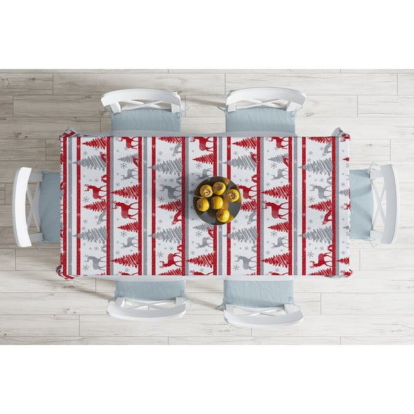 Božićni stolnjak s dodatkom pamuka Minimalističke navlake za jastuke Zimski pejzaž, 140 x 180 cm-image-1