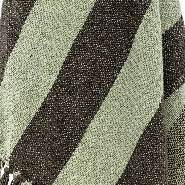 Zelena deka od recikliranog pamuka 130x160 cm Frello – Bloomingville-image-3