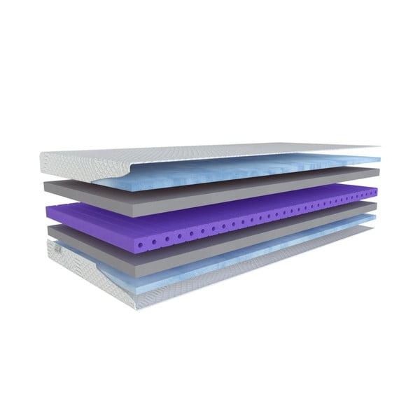 Srednje tvrd madrac od pjene 160x200 cm Blue magic – Materasso-image-1