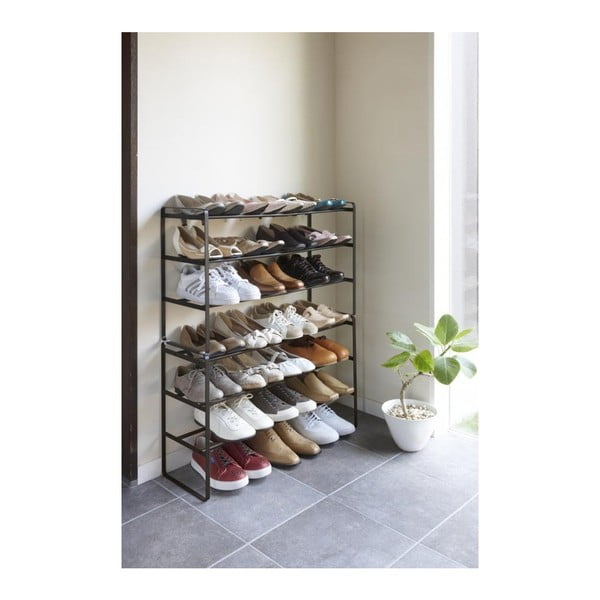 Crna podesiva polica za cipele s 3 etaže YAMAZAKI Maebashi-image-3