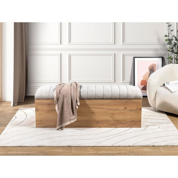 Svijetlo siva/u prirodnoj boji klupa Oceane – Bobochic Paris-image-1