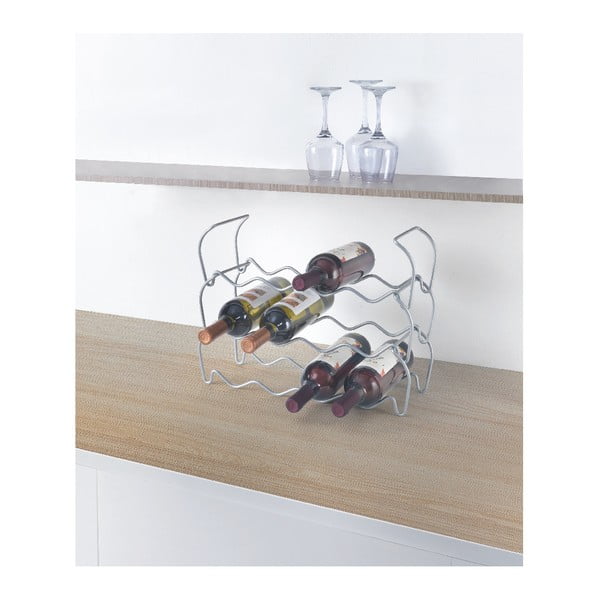 Stalak na tri razine za 12 vinskih boca Metaltex Wine, dužina 45 cm-image-4