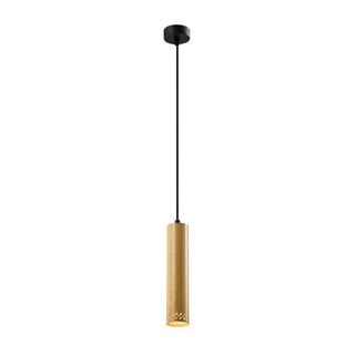 Visilica s metalnim sjenilom u crno-zlatnoj boji ø 7 cm Tubo - Candellux Lighting