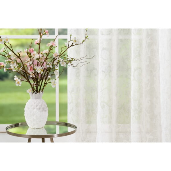 Bež prozirna zavjesa 140x260 cm Baroque – Mendola Fabrics-image-3