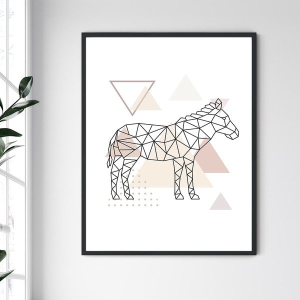 Zidna slika u Sjevernoj Karolini Frame Donkey, 30 x 40 cm