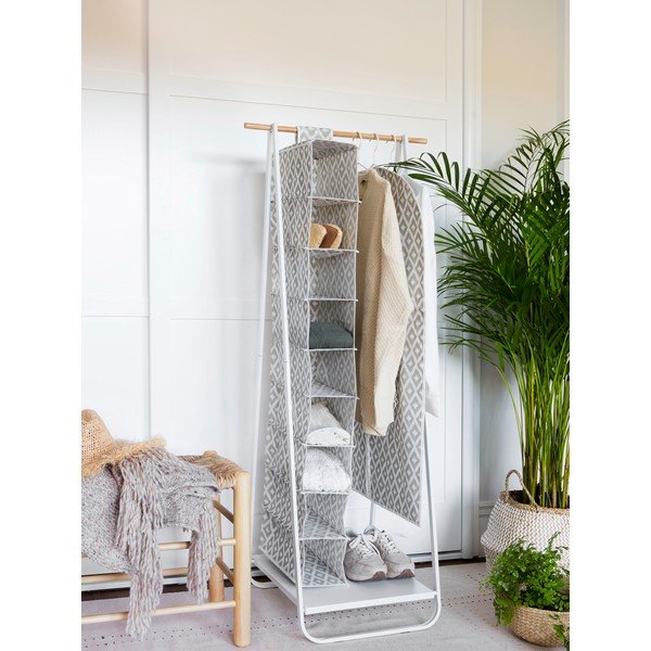 Bijeli metalni stalak za odjeću Rail – Compactor-image-1
