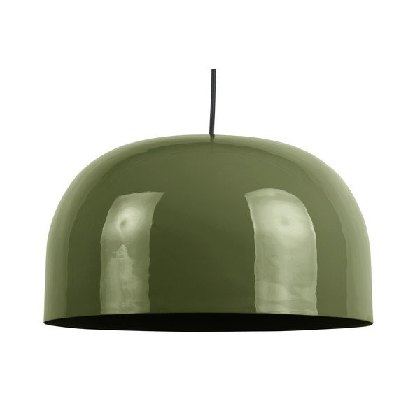 Zelena viseća svjetiljka s metalnim sjenilom ø 40 cm Dome – Leitmotiv