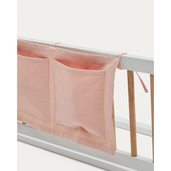 Ružičasti pamučan džep za krevetić 45 cm Laily – Kave Home-image-2