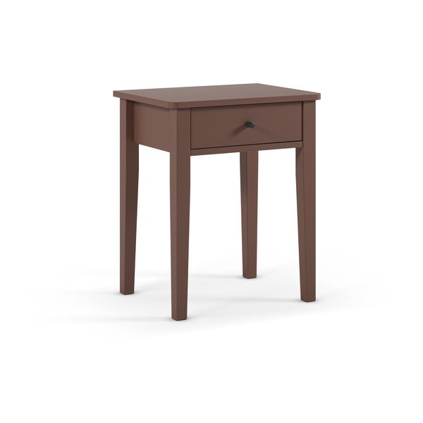 Noćni ormarić u mat dekoru boje terakote Bart – Marckeric