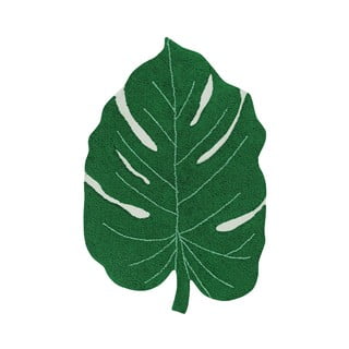 Tamno zeleni periv/ručno rađen pamučan dječji tepih 120x180 cm Monstera Leaf – Lorena Canals