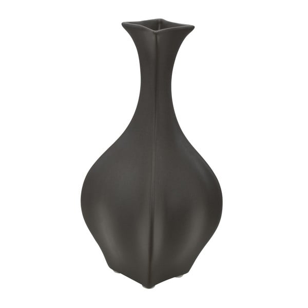 Crna porculanska vaza Mauro Ferretti Fat, visina 23,5 cm
