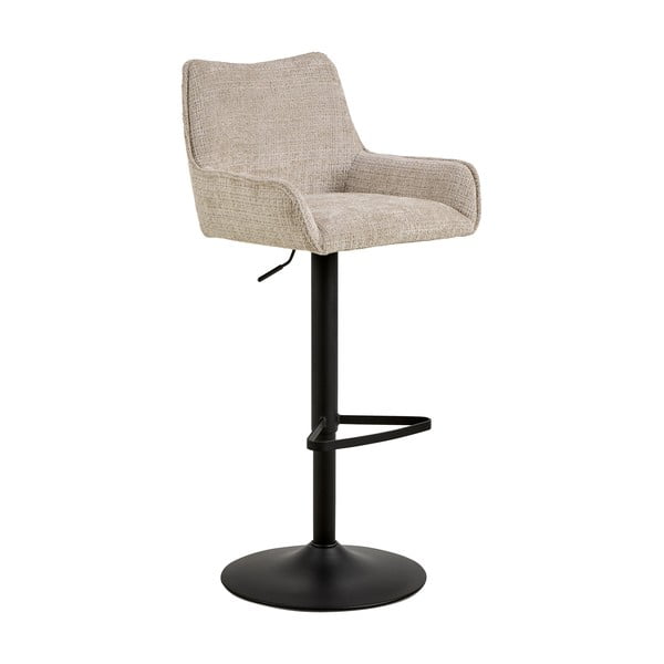 Bež barska stolica podesive visine/s naslonima za ruke (visine sjedala 85 cm) Eddie – Actona