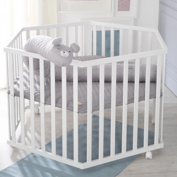 Bijeli putni krevetić 112x97 cm Roba style – Roba-image-1