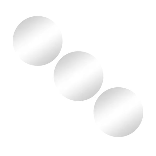 Zidna ogledala u setu 3 kom ø 15 cm – MSV