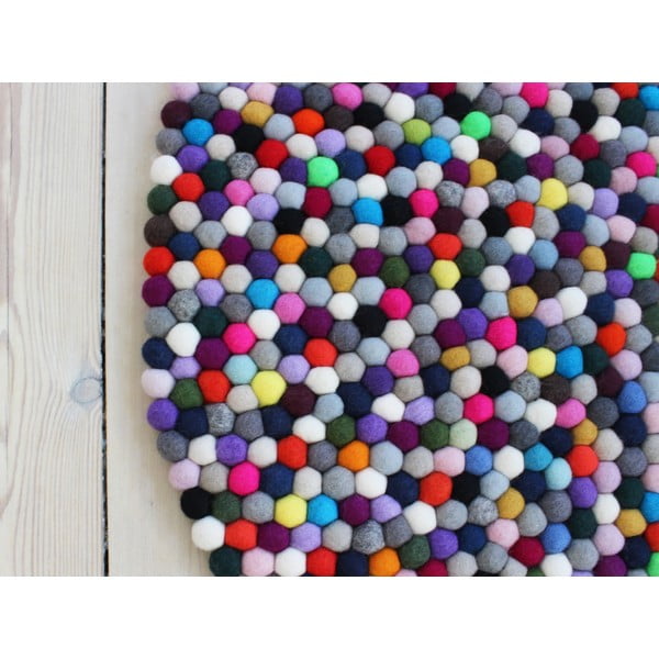 Tepih od vunenih pompona Wooldot Ball Rugs Multi Pang, ⌀ 200 cm