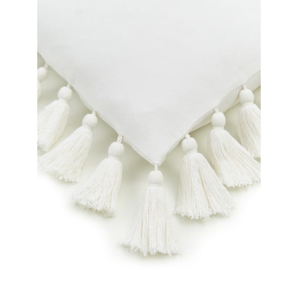 Bijela pamučna ukrasna jastučnica Westwing Collection Shylo, 40 x 40 cm-image-1