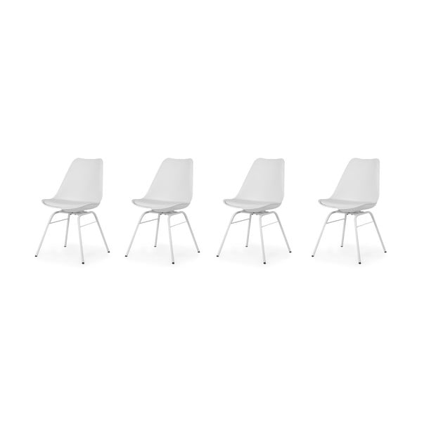 Set od 4 bijele blagovaonske stolice Tenzo Brada