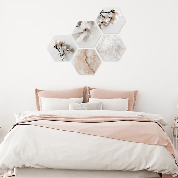 Slike u setu od 5 kom 33,2x29,5 cm Heksagon-image-1