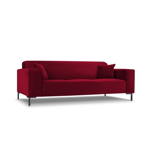 Crvena baršunasta sofa Cosmopolitan Design Siena-image-3